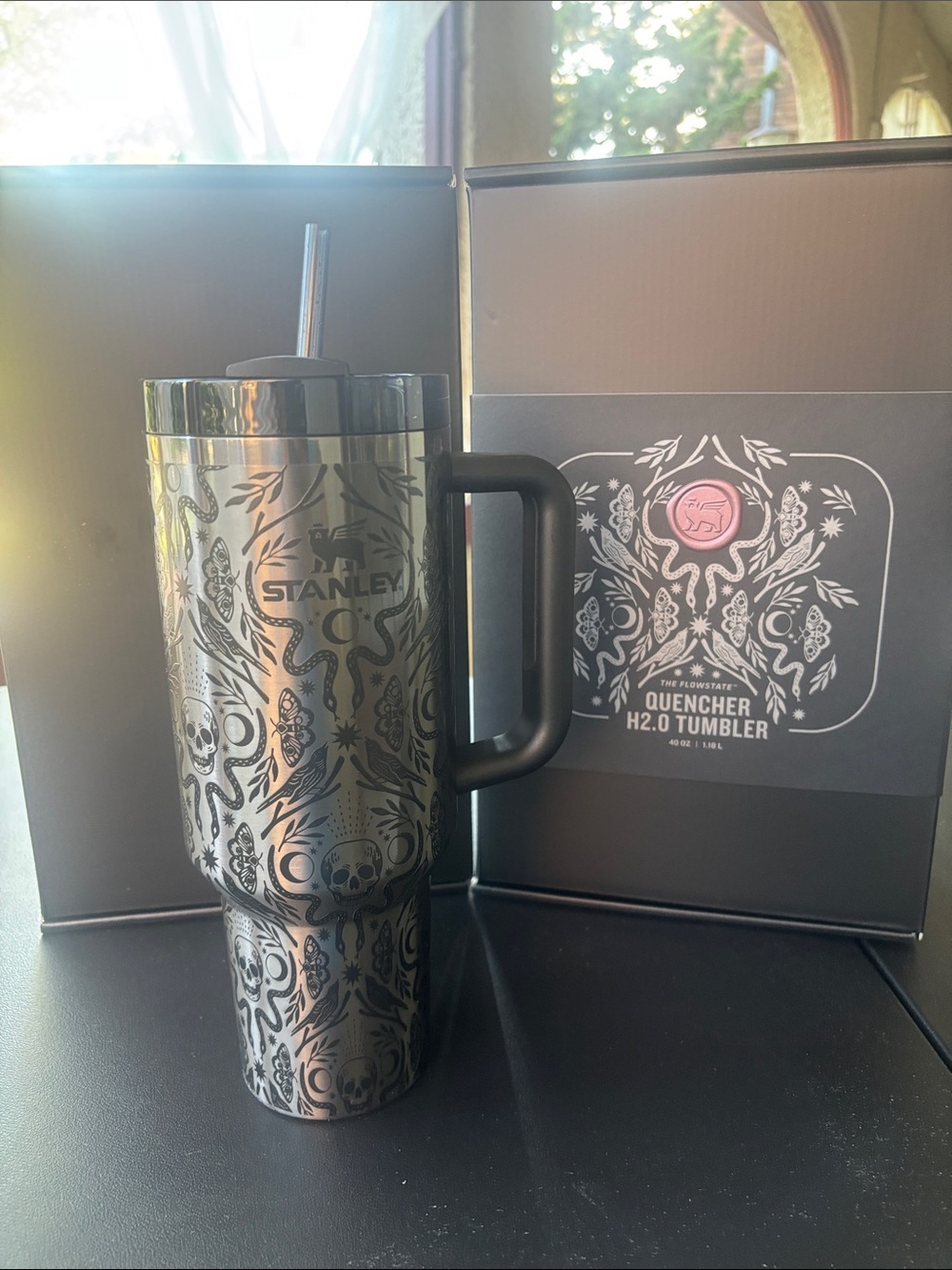 Stanley 40oz Deadly Damask Halloween Quencher NEW Unopened
